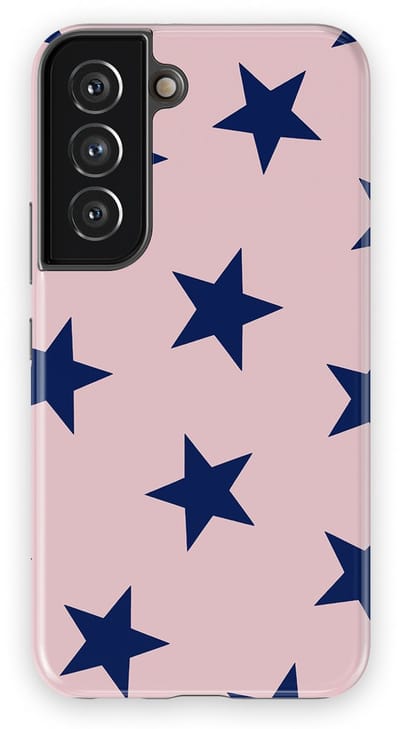 DripCase Hoesje Samsung Galaxy S22 | Sterren Design | Magnetisch Opladen | 2-in-1 Ontwerp | Stars Backcover Midnight Blush