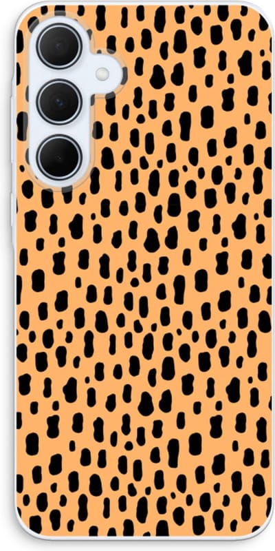Case Company® - Hoesje geschikt voor Samsung Galaxy A35 hoesje - Panter - Soft Cover Telefoonhoesje - Bescherming aan alle Kanten en Schermrand