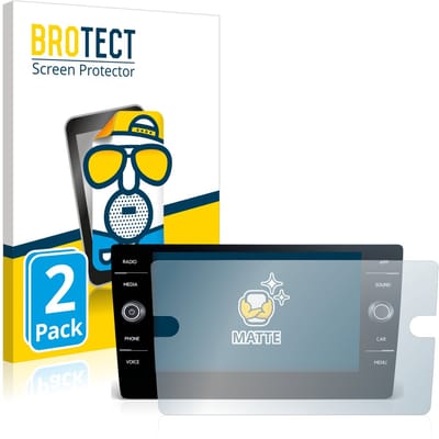 BROTECT - Screenprotector voor Volkswagen Tiguan II Allspace 2017-2021 Discover Media 8" - Folie Beschermfolie matte 2 Stuks