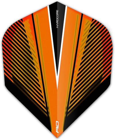 Set van 12 Extra Dikke Standaard Dartpijlen Flights - 4 Sets in Oranje