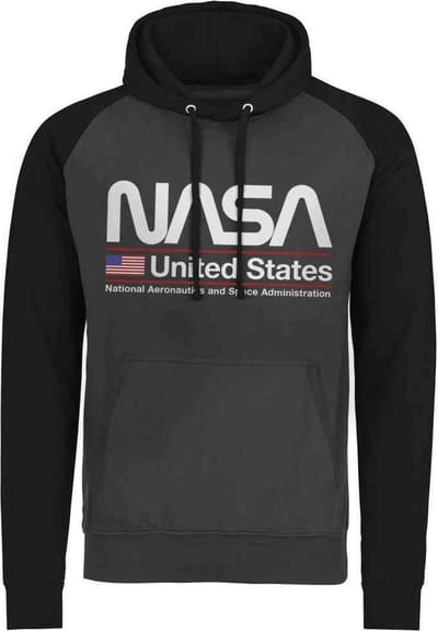 NASA Hoodie/trui -S- United States Grijs/Zwart