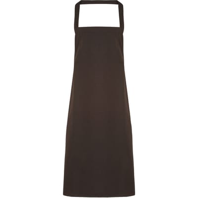 Premier Dames/Dames Slim Apron (geen Zak) / Werkkleding (Pakket van 2) (Bruin)