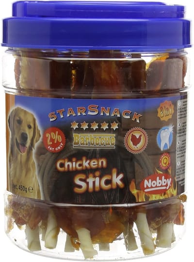 Gedroogde Kip BBQ Snacks voor Honden in Voordeelblik