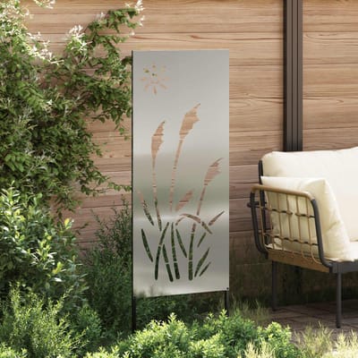 vidaXL - Tuin - Privacy - Scherm - Zilver - 50 - x - 140 - cm - Gegalvaniseerd - staal