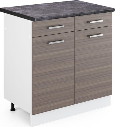 Vicco R-Line Keukenonderkast – 80 cm, WB Antraciet Edel grijs