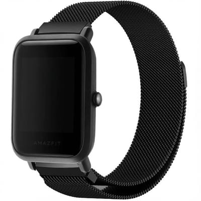 imoshion Milanees Watch bandje voor de Amazfit GTS / BIP - Zwart