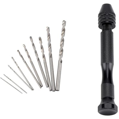 Handboor Set met Boren Handmatige Roterende Hout Plastic Boorgereedschap voor Doe-het-zelf Ambachtswerk #2
