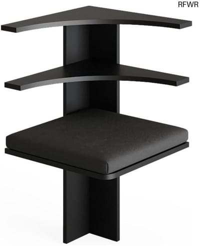 RFWR® Zwarte Hoekbank voor Eetkamer - Modern en Functioneel
