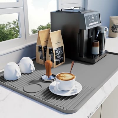 Hoes voor Koffiemachine met Afneembare Druiprek, 40x60cm, Ideaal voor Keuken en Koffiebar, Vlekbestendig en Antislip