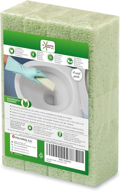 Reinigingsblok voor Toilet – Schuim – Groen – 4 Stuks – Toiletblok met Frisse Geur