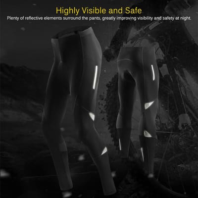 Heren Reflecterende Fietsbroek Gel Gevoerde Fietskleding Legging Outdoor Fietsbroek XL