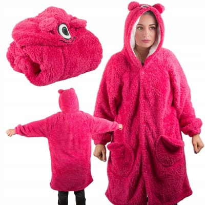 Pingyang Rongrong Handicraft Factory - Koud Woondeken Hoodie - Monster - Rood - 100% Katoen
