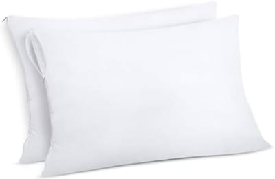 PromoHome Waterdichte Kussenbeschermers 40x60 cm Set van 2 - Allesbeschermende Kussenslopen met Rits - OEKO-TEX Gecertificeerd - Perfecte Kussenbescherming