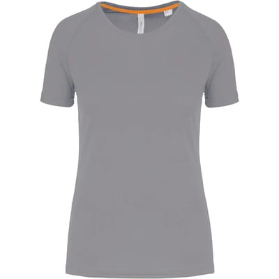 PROACT® Gerecycled damessport-T-shirt met ronde hals PA4013 - Fine Grey - L