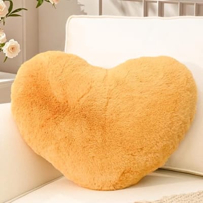 Decoratief Hartkussen Pluche 26 x 36 cm - Ideaal voor Slaapkamer en Woonkamer
