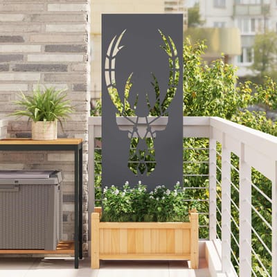 vidaXL - Tuin - Privacy - Scherm - Antraciet - 50 - x - 140 - cm - Koudgewalst - staal