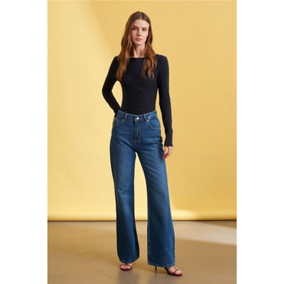 Hoge Taille Wijde Jeans