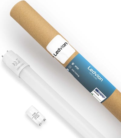 Ledvion - LED Tube - 60CM - 7W - Neon - 6500K - 1120L - Koel Wit Plafonddlamp - Homogeen Licht