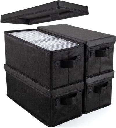 CRLYN® CD Opbergdoos - CD Opbergsysteem - CD Opbergmap - Zwart