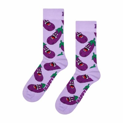 Happy Socks - Angry Eggplant Sock - Dames - Sokken