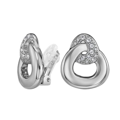 Traveller Clip Oorbellen - Oorclips Dames - Goud - Hangers - Kristal - Preciosa Crystals - Driehoek - Geplatineerd - 20 x 17 mm - Oorhangers - 157739