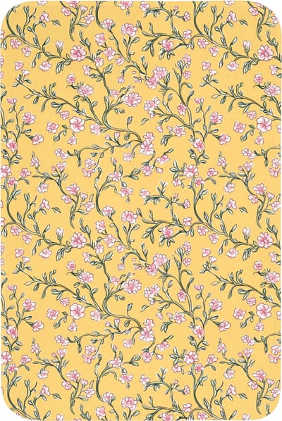 Badmat 60x90 cm - Antislip - Bloemen - Motief - Geel - Badmatten voor badkamer - Badkamermat - Douchemat - Badkamer mat