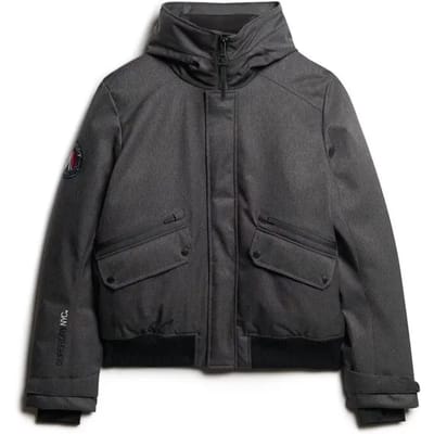 Superdry - Gewatteerd City bomberjack van tweed - Heren - Gewatteerde jassen