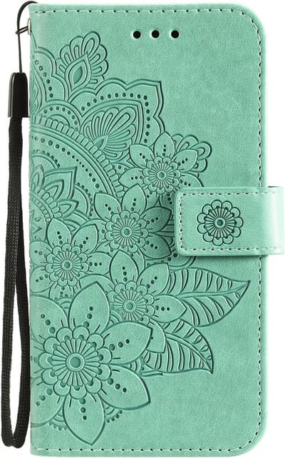Coverup Hoesje - Geschikt voor Xiaomi Poco X3 Pro Hoesje - Coverup Mandala Bloemen Book Case - Groen
