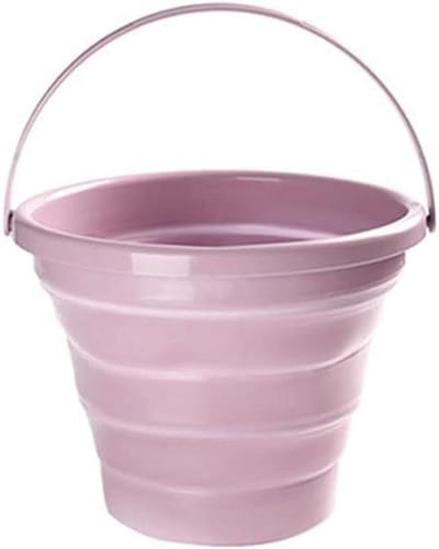 Opvouwbare Emmer - Draagbare Waterbak - Kamperen en Reinigen - Ruimtebesparend Ontwerp - 10 Liter - Roze