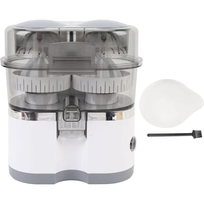 Elektrische Citruspers met Dubbele Kop Draagbare Juicer Extractor Elektrische Citruspers voor Sinaasappel Citroen L wit