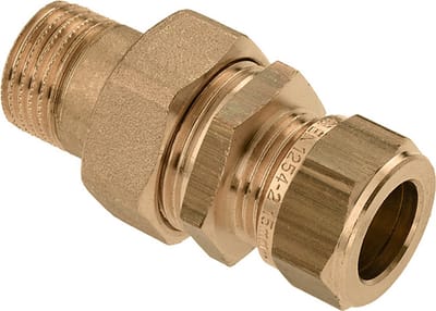 Bonfix vernikkelde knel radiatorkoppeling 1/2 x15mm recht