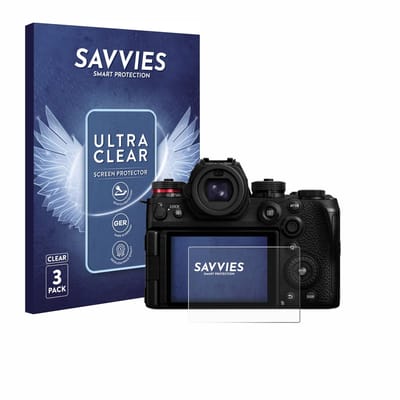 Savvies - Screenprotector voor Panasonic Lumix DC-S1II - Folie Beschermfolie transparant 6 Stuks