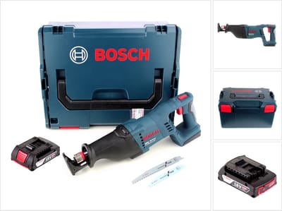 Bosch GSA 18 V-LI accu reciprozaag 18V + 1x accu 2.0Ah + L-Boxx - zonder oplader
