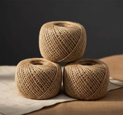 Natuurlijk jute koord 2 mm - 3 rollen van 80 m voor knutselen, tuinieren en geschenkverpakkingen, ideaal voor decoratie en bloemisterij