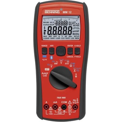 Benning MM 12 Multimeter Kalibratie (ISO) Digitaal Datalogger, LoZ CAT IV 600 V, CAT III 1000 V Weergave (counts): 40000