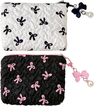 Omgoods - Set van 2 Mini Cosmetic Bags in Zwart
