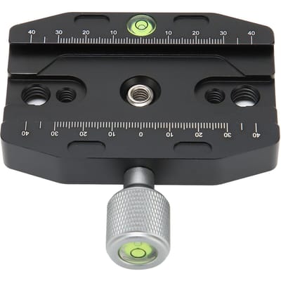 Adaptateur de fixation pour trépied d'appareil photo, plaque à dégagement rapide, usinage CNC, avec 2 niveaux à bulle pour reflex numérique