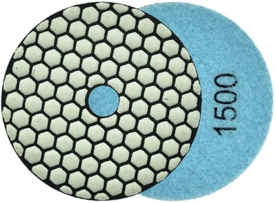 GEKO Diamant polijstpad - 100 mm - Droog gebruik - Klittenband bevestiging