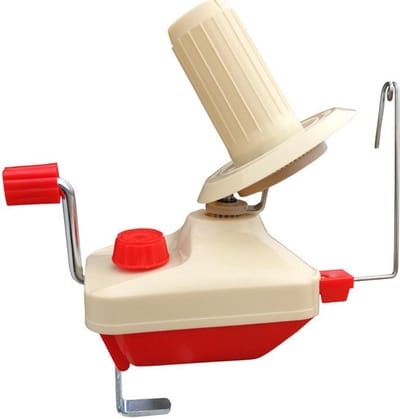 MDUG Handmatige garenwinder - Beige - Draaiende garenroller - Garenwinder voor huishoudelijk gebruik - Houder voor het vlechten van garenbollen