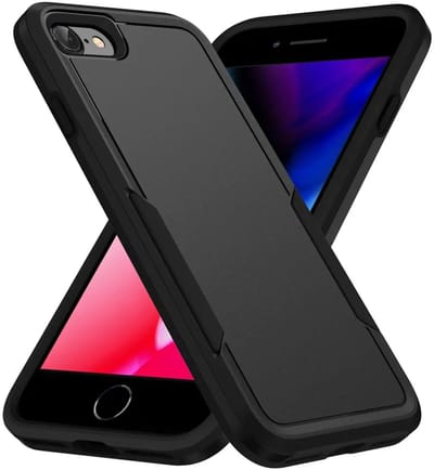 Back Cover Geschikt voor Apple iPhone 17e / 16e | Rugged Hoesje | Beschermhoes | Schokbestendige Hardcase | Shockproof | Tegen Vallen | Zwart