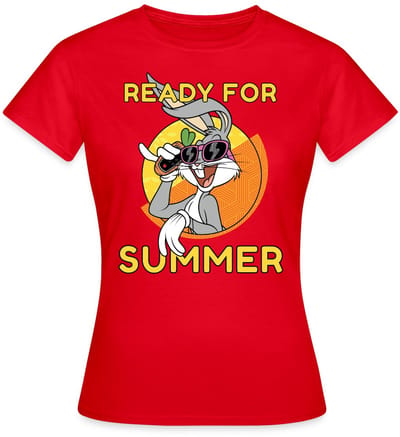 Looney Tunes Bugs Bunny Ready For Summer T-Shirt Dames