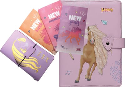 Penny Schriftenset - Notitieboek - Schrift - Notitieboekje - Schriften - Set van 4 - Paarden - Paard - Paarden Spullen - Notitieblok - To Do - Pony - Veulen