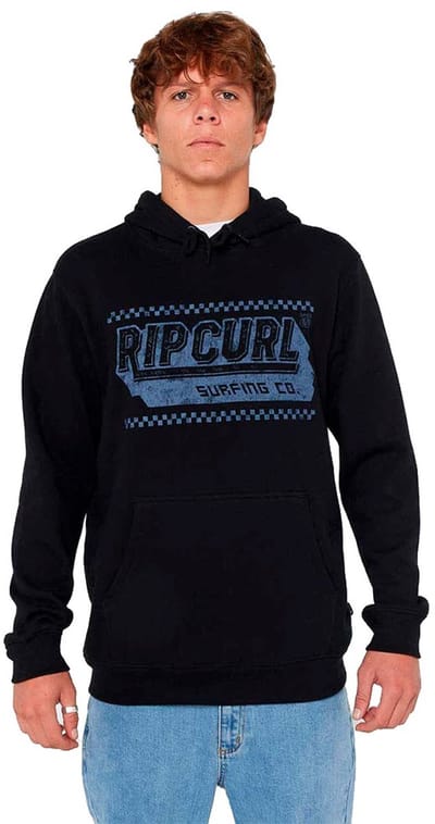 Rip Curl Down The Line Hoodie Zwart S Man