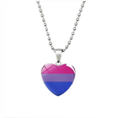 Cabantis LGBTQ Hart Ketting-Regenboog ketting-Gay Pride-LGBT-Ketting Unisex-Roze-Paars-Blauw