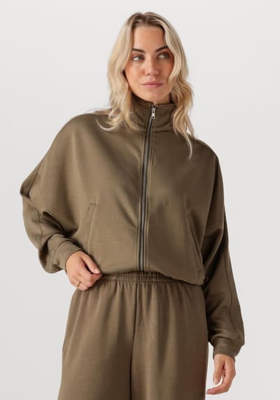 Simple Jer-mod-pol-25-3 Truien & vesten Dames - Sweater - Hoodie - Vest- Olijf - Maat S