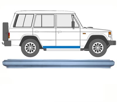 Reparatie dorpel voor Mitsubishi Pajero 1982-1992 / Links = Rechts (symmetrisch)