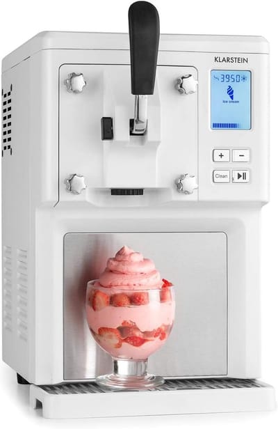 IJsmachine - Dessert maker - Zelf ijs maken - Zelfkoelende compressor - 15 liter - Wit