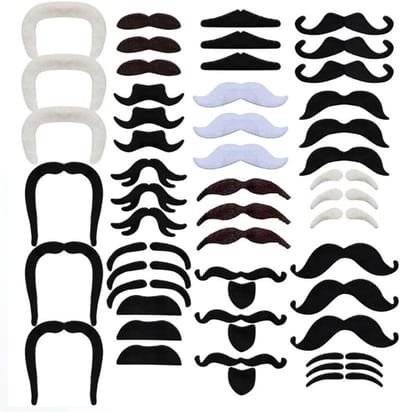 Realistische Nepproppen in Retro Stijl - 48 Stuks voor Kostuumfeesten, Halloween en Kerst - Eenvoudig aan te brengen en te verwijderen, Perfect voor Theatrale Make-up