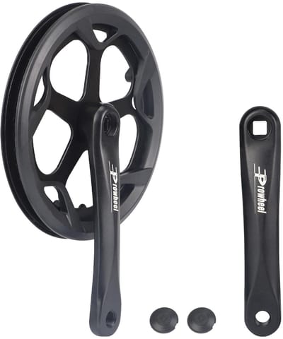 Dailygoods- Crankstel dubbelzijdig 46T/48T/52T - CNC-bak - voor 6/7/8-voudige cassettes - carbon staal/aluminium - racefiets - dubbele duurzaamheid - Kettingblad