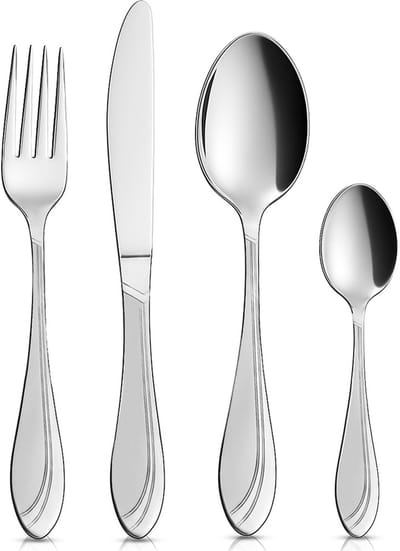 Bestekset Edelstaal voor 6 Personen 24 delig - Bestek Set